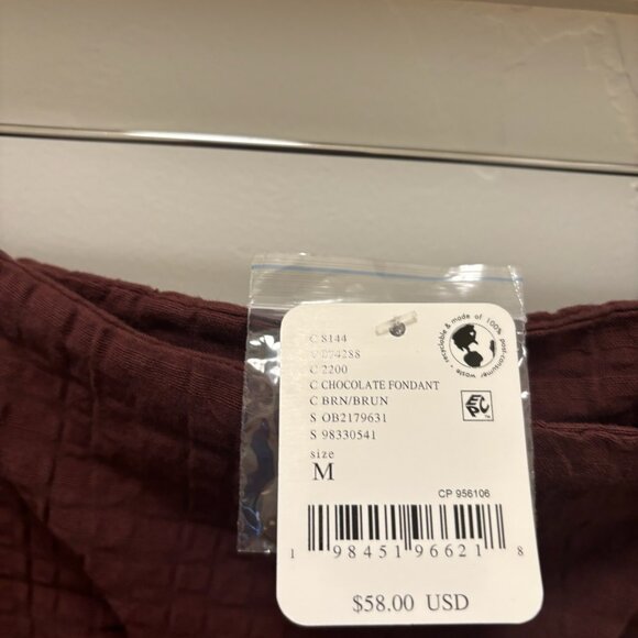 Free People Pucker Check Wrap Shorts NWOT * - Picture 6 of 7